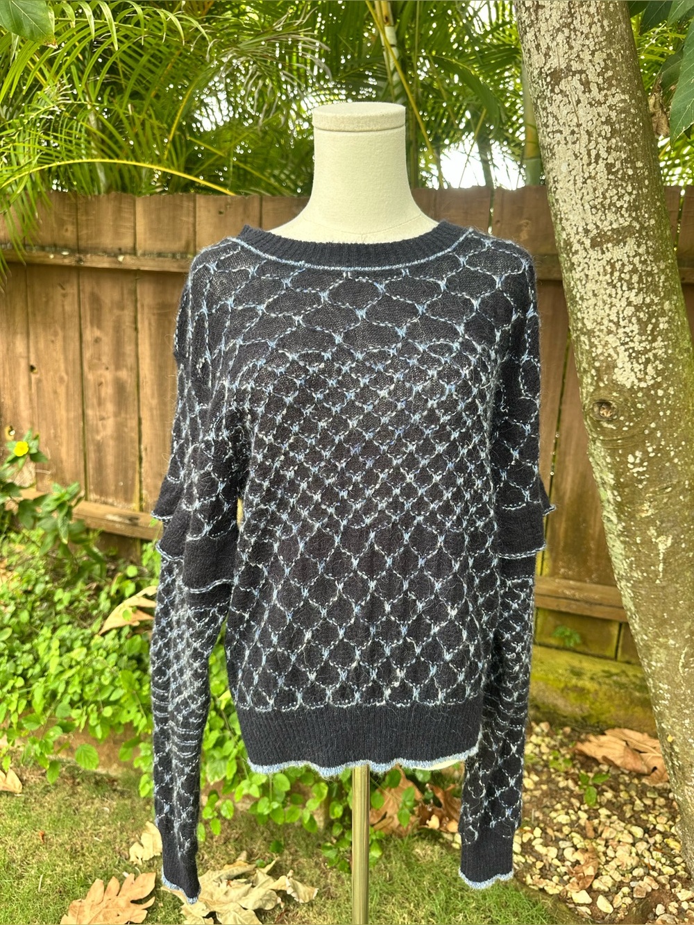 See By Chloe Iza Multicolor Blue Sweater Size M